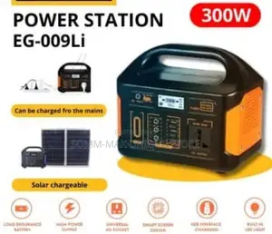 300watt Portable Power Station (Solar Generator) With Panel