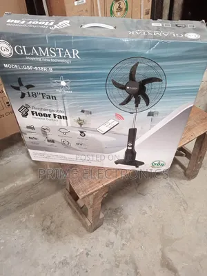 Glamstar Rechargeable Fan 18"