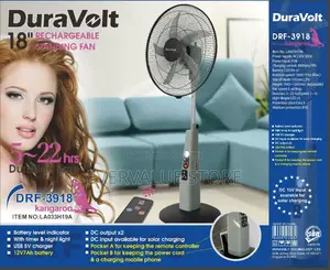 18 Inches Duravolt Rechargeable Standing Fan