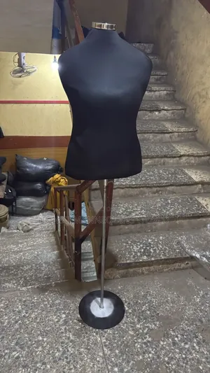 Female Body Form With Round Metal Base