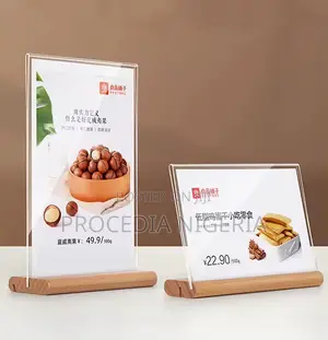 Table Plexi, Wooden, Acrylic Signage for Multi-Purpose