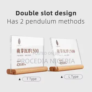 Table Plexi, Wooden, Acrylic Signage for Multi-Purpose