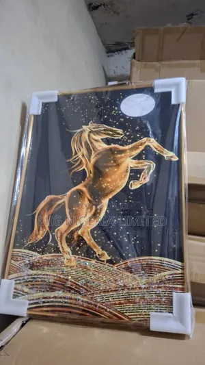 Wall Frame Deco Crystal Design Horses Frame 50cmx70cm