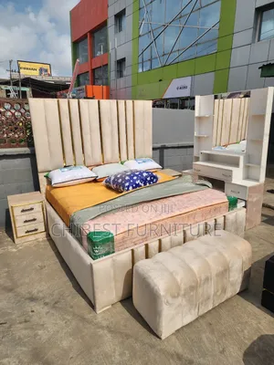 6ft Tall 6by6 Headboard With Other Accessories.