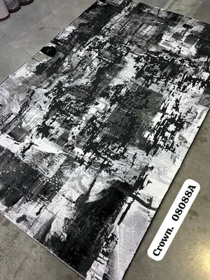 10by13 Feets Modern Turkish Black Centre Rug