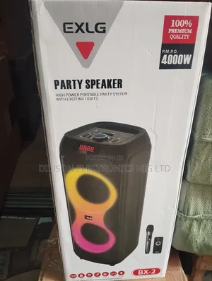 Exlg Rechargeable Battery Bluetooth Home Theatre System