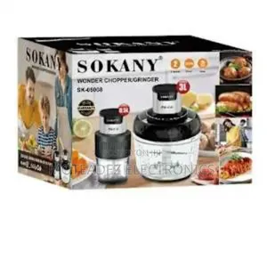 Sokany 2in1 (3 Litre) 800w Electric Food Chopper And Grinder