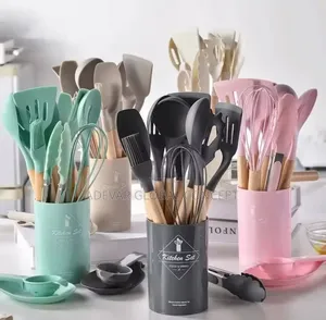 12pcs Silicone Kitchenware Non-Stick Cookware Utensils