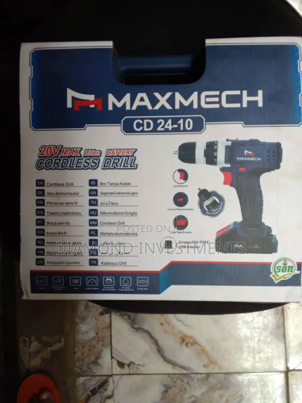 Rechargeable Drilling Machine 20v