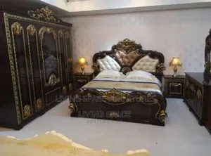 Royal Complete Bed Set 6by7 Size With 6doors Wardrobe