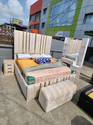 Brand New Bed With Its Accessories.
