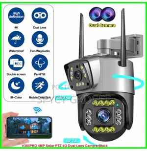 Dual Lens Wifi PTZ Surveillance Ip Camera