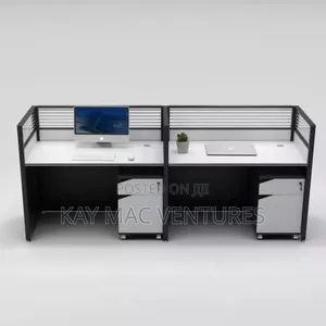 White Original Quality Two Man Work Station