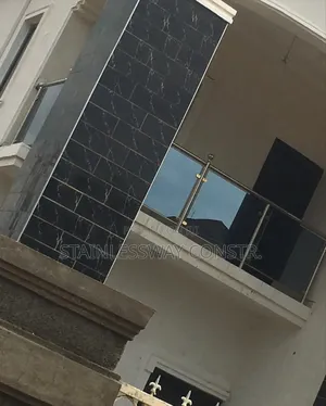 Dark Grey Glass Stainless Railing Crest