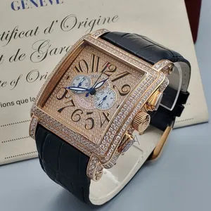 Franck Muller King Conquistador Ice Gold Wristwatch