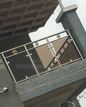 Tinted Glass Stainless Balcony Railing Vb