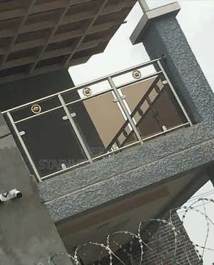 Tinted Glass Stainless Balcony Railing Vb