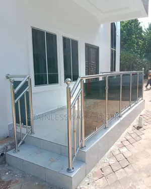 Dark Grey Glass Stainless Railing Adspark