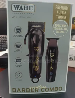 Wahl Barber Combo Clipper and Trimmer Set.