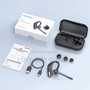 New Bee M51 Bluetooth Headset Wit Dual Mic Charging Case
