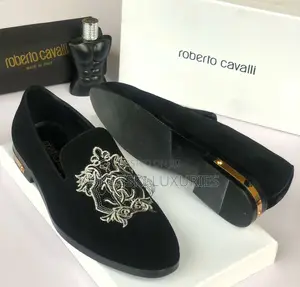 Original Roberto Cavalli Suede Shoes for Men
