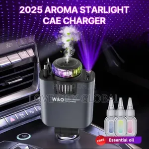 5in1 Aroma Diffuser Car Roof Starlight 66w Fast Car Charger
