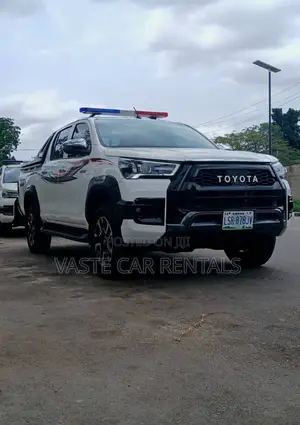 White Toyota 2023 Hilux for Security and Escort Mobility