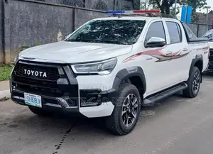 White Toyota 2023 Hilux for Security and Escort Mobility