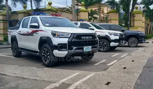 White Toyota Hilux 2023 for Security or Escort Rent.