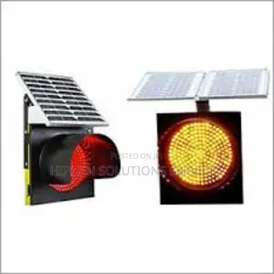 Industrial Led Warning Light With Solar Panel and Sun Visor