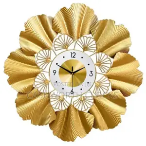 60cm Gold Plated Iron Luxury Wall Clock