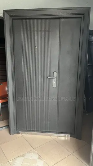 4ft Black Security Steel Entrance Door