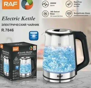 Raf 2.3l Borosilicate Glass Electric Kettle - 2000 Watts