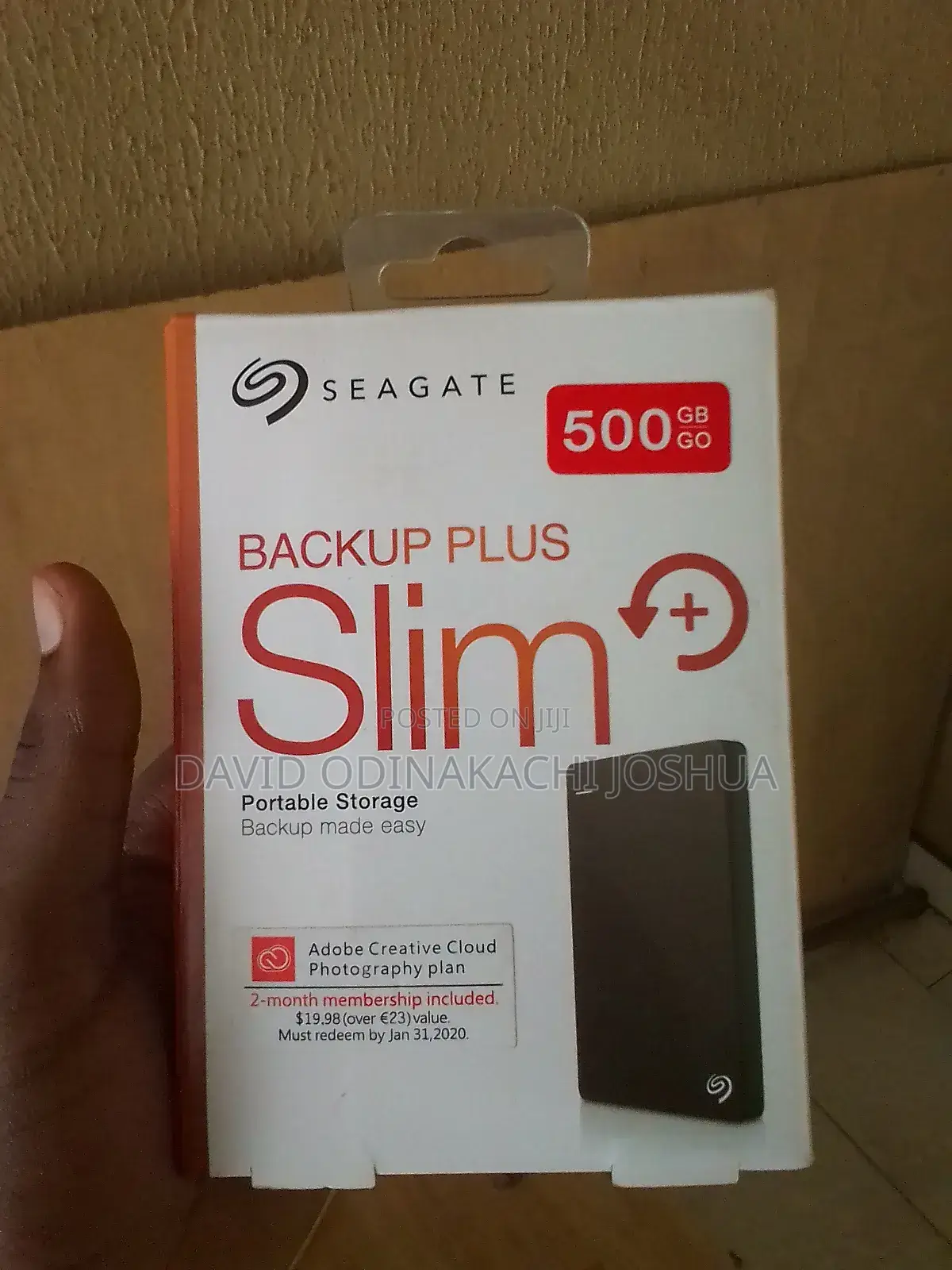 External Hard Drive Seagate Backup Plus 500gb