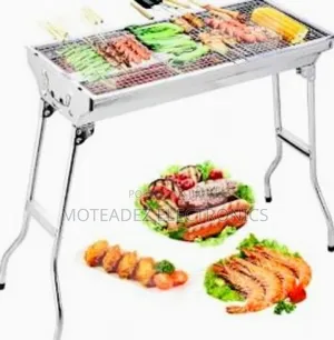 Foldable/Standing High Quality Stainless BBQ Charcoal Grill