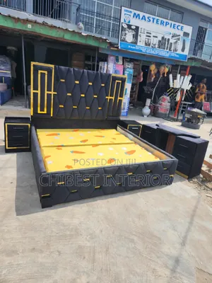 Upholstery Padded Six by Six Set of Bed.