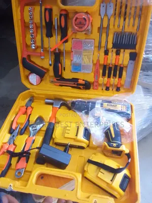Tools Box With Rechargeable Drilling Machine
