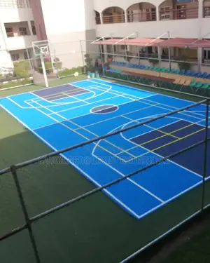 Basketball and Long Tennis Court Construction