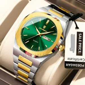 Poedagar Quality Steel Waterproof Watch (Sapphire Glass)