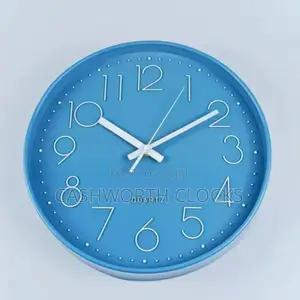30cm Blue Sweep Engine Luxury Wall Clock