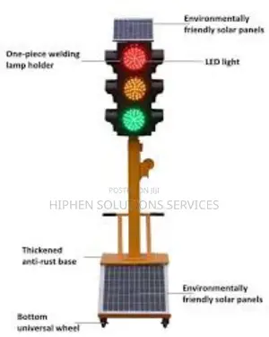 Solar Powered High Quality Traffic Light