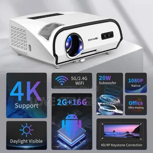 Caiwei A10r Hd Wifi Android Tv 300" 5g 3d Smart Projector