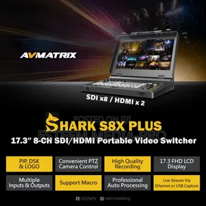 Avmatrix Shark S8x Plus Hdmi Portable Video Switcher