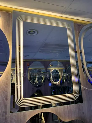 Luxury Square Led Mirror With 3 Lights for Bathroom