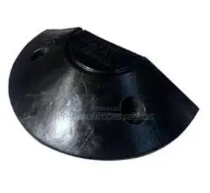 Pedestrian Safety End Cap For 80mm Rubber Road Speed Bump