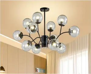 Nordic Style Glass Ball Led Chandelier