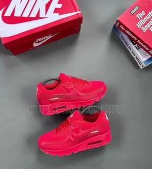 Original Nike Airmax 90 Tripple Red Sneakers