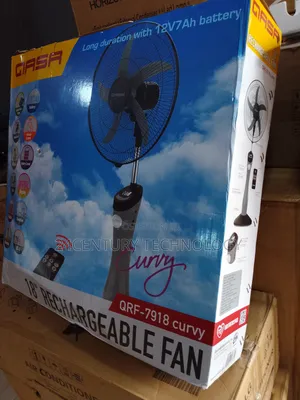 Qasa Rechargeable Fan QRF-7918 Curvy: Featuring Sleek