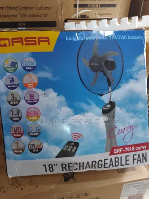Elevate Comfort With Qasa Rechargeable Standing Fan QRF-7918