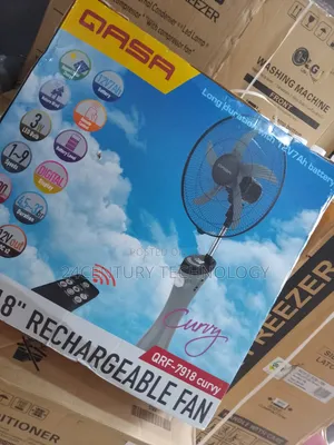 Qasa Rechargeable Fan QRF-7918curvy:A Cooling Solution